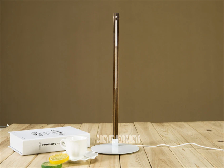 3D Acrylic USB Rechargeable Wooden Base Night Lamp – Modern LED Design