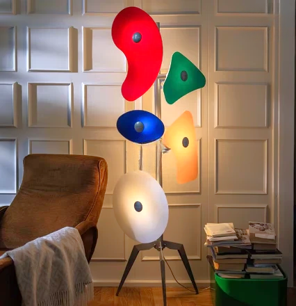 Bianchi Creative Designer 5 Feet Height Floor Lamp. Choose between colorful or white