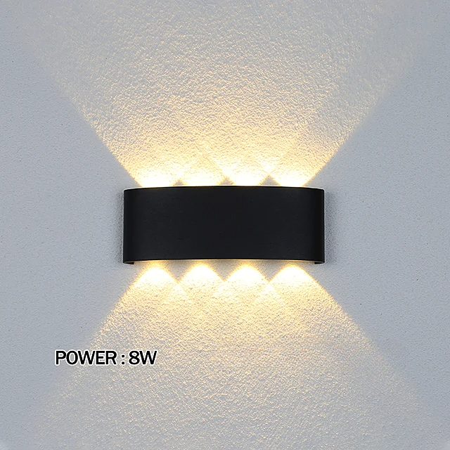 Black Outdoor Up-Down LED Light