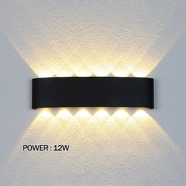 Black Outdoor Up-Down LED Light