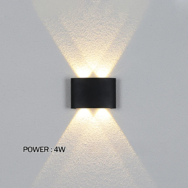 Black Outdoor Up-Down LED Light