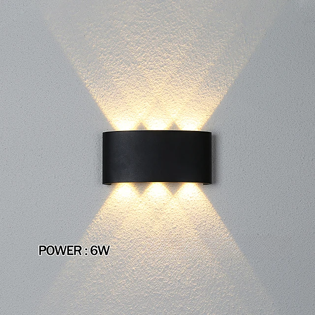 Black Outdoor Up-Down LED Light