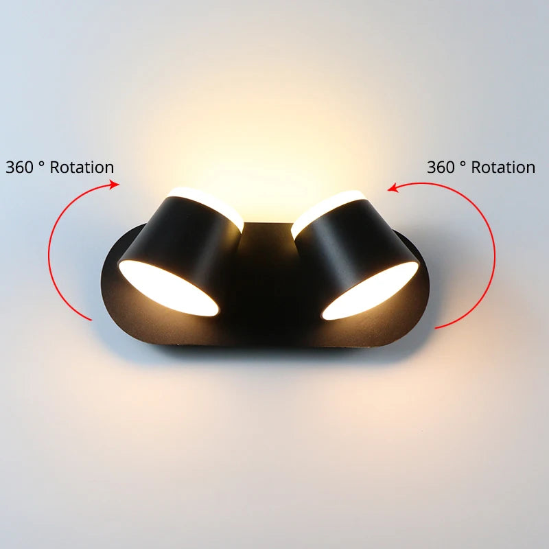 360-Degree Rotatable Spotlight Wall Mount
