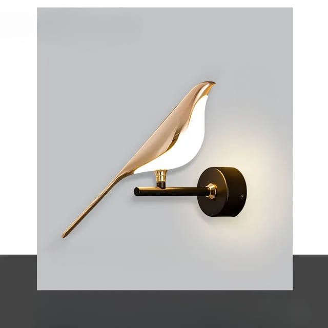 Magpie Bird Touch Switch LED Wall sconce