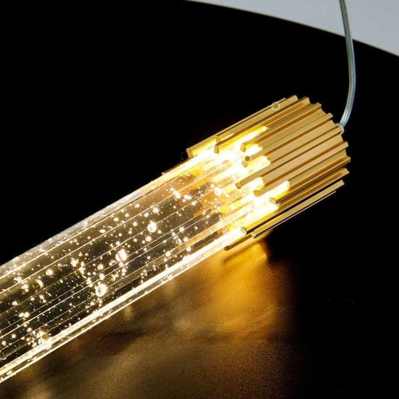 Modern Crystal tube Pendant Lamp