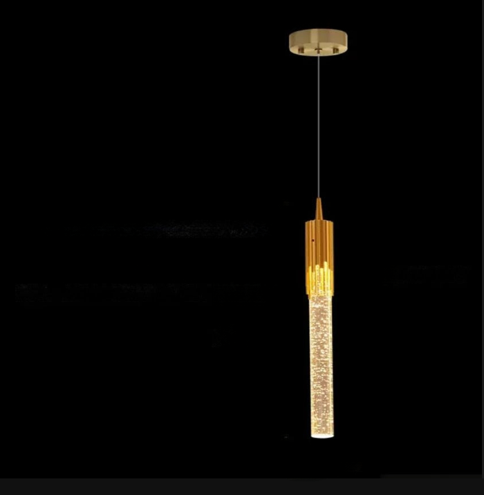 Modern Crystal tube Pendant Lamp