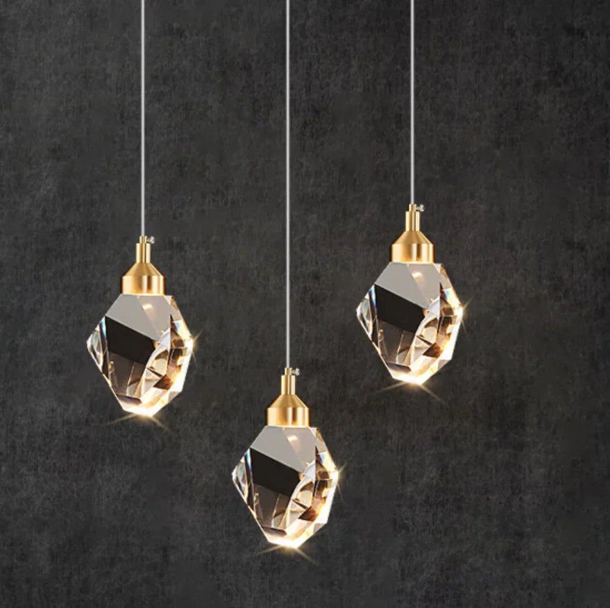 Hanging Crystal LED Ceiling Pendant Light