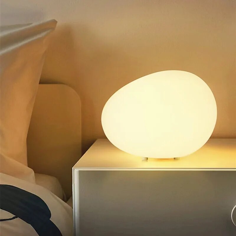 Pebble Glow Contemporary Tabletop Lamp