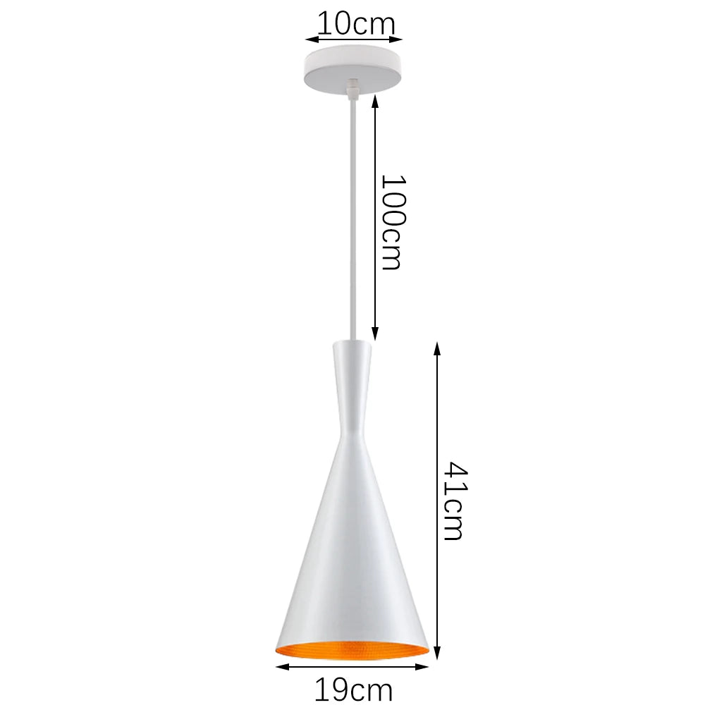 "Eclat" Pendant Lights Series - Modern Chic Black or White Clean and Functional Design