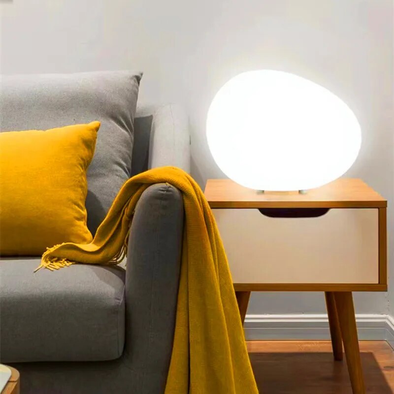 Pebble Glow Contemporary Tabletop Lamp