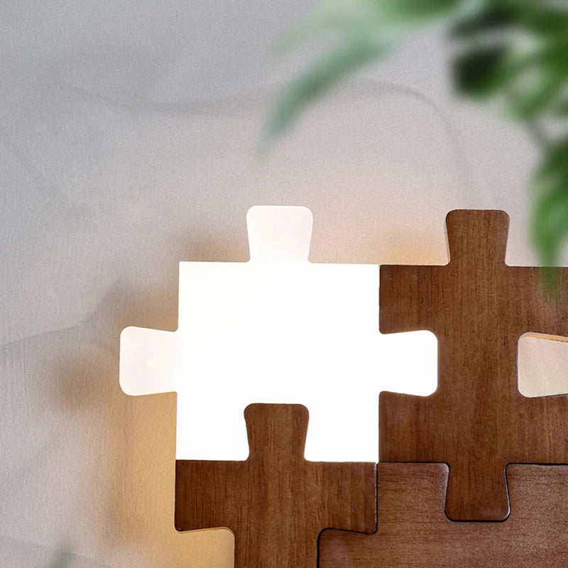 Nordic Solid Wood LED Wall Lamps