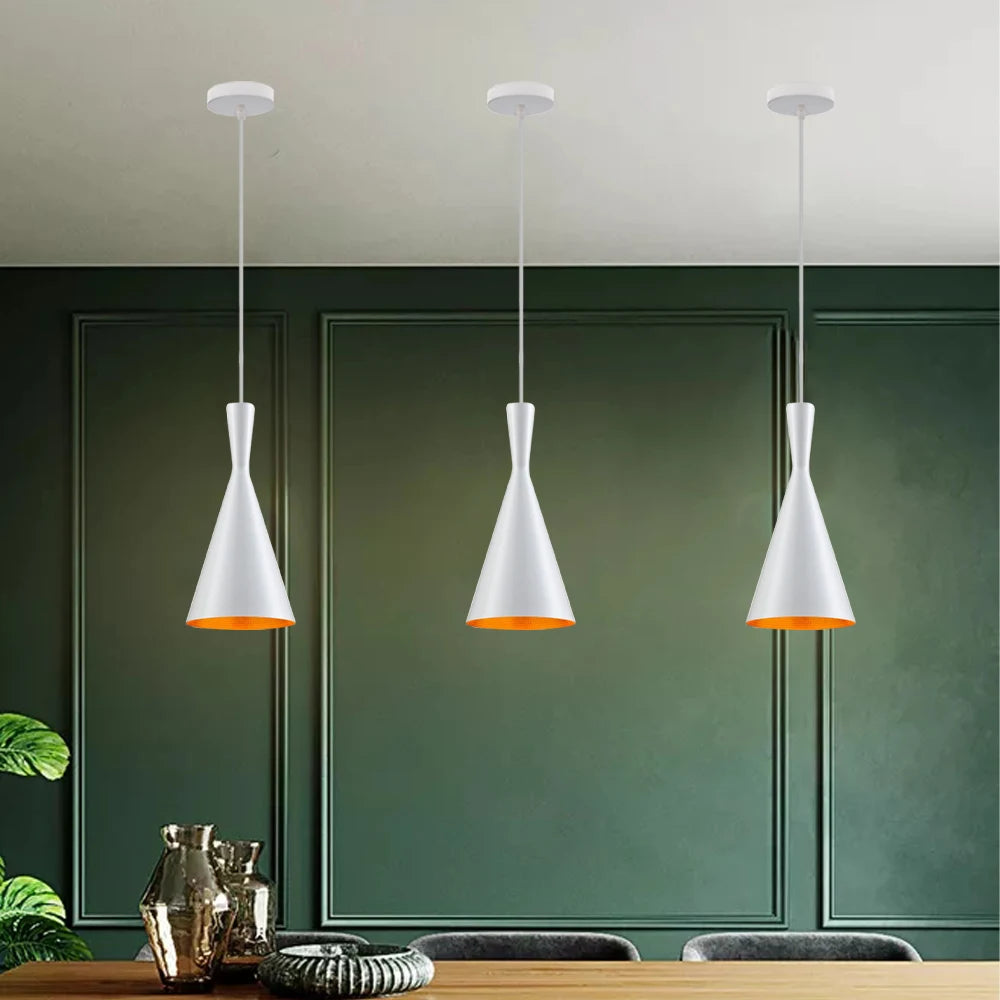 "Eclat" Pendant Lights Series - Modern Chic Black or White Clean and Functional Design
