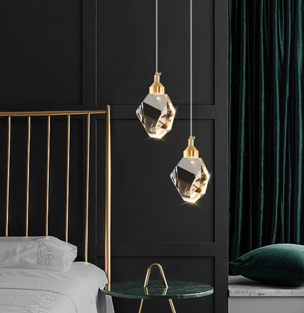 Hanging Crystal LED Ceiling Pendant Light