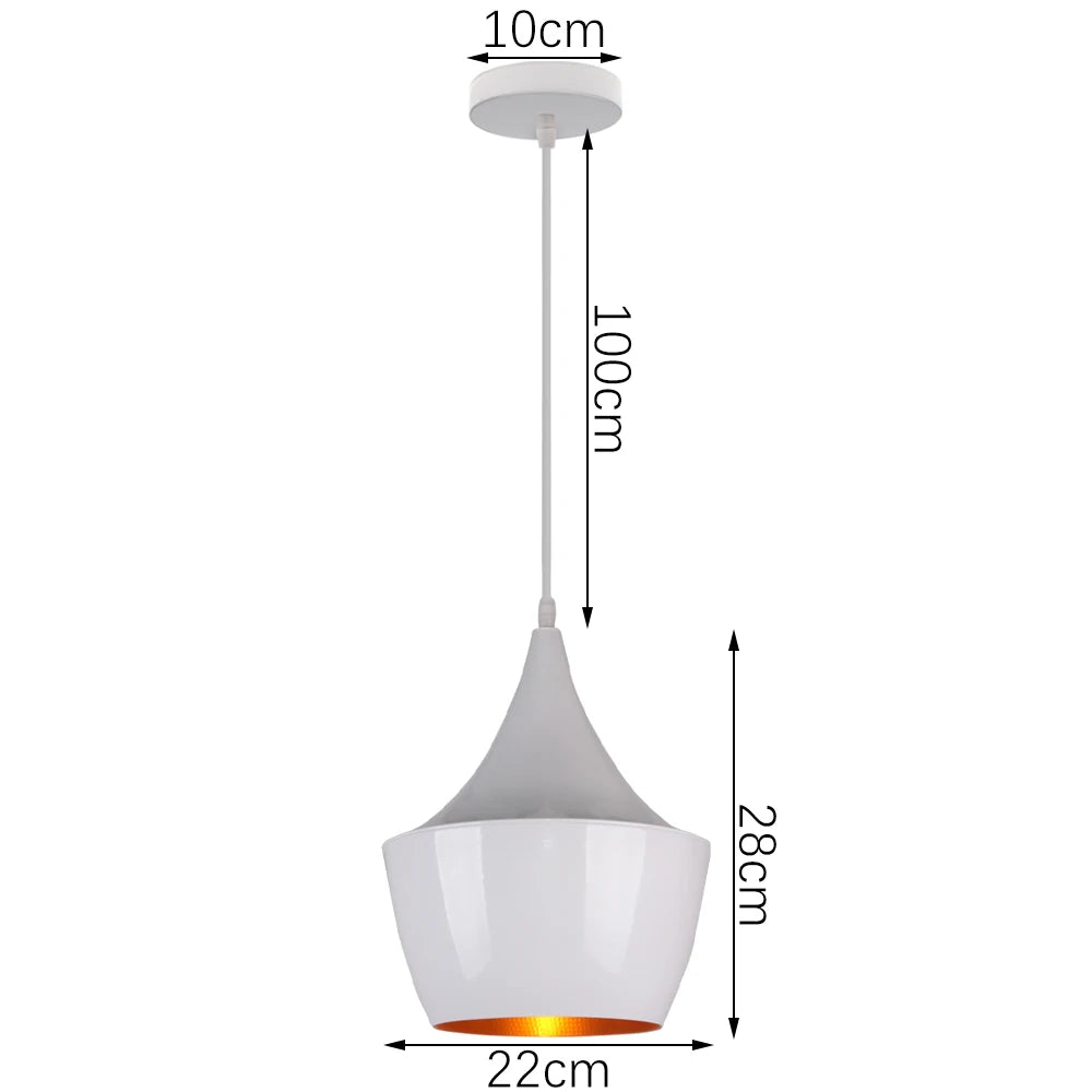 "Eclat" Pendant Lights Series - Modern Chic Black or White Clean and Functional Design