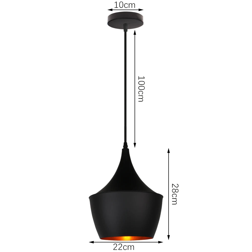 "Eclat" Pendant Lights Series - Modern Chic Black or White Clean and Functional Design