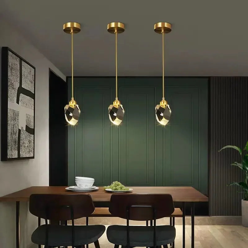 Hanging Crystal LED Ceiling Pendant Light