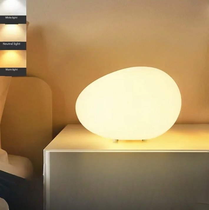 Pebble Glow Contemporary Tabletop Lamp