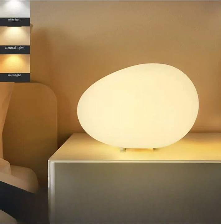 Pebble Glow Contemporary Tabletop Lamp