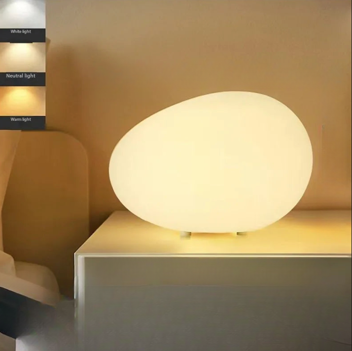 Pebble Glow Contemporary Tabletop Lamp