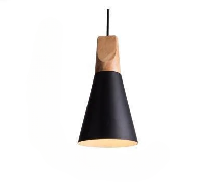"Eclat" Minimalist Timber Accent Pendant Fixture