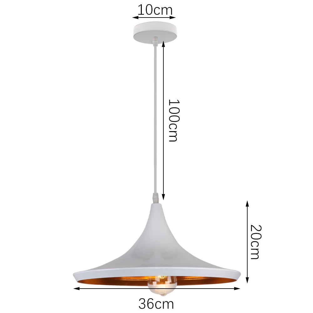 "Eclat" Pendant Lights Series - Modern Chic Black or White Clean and Functional Design