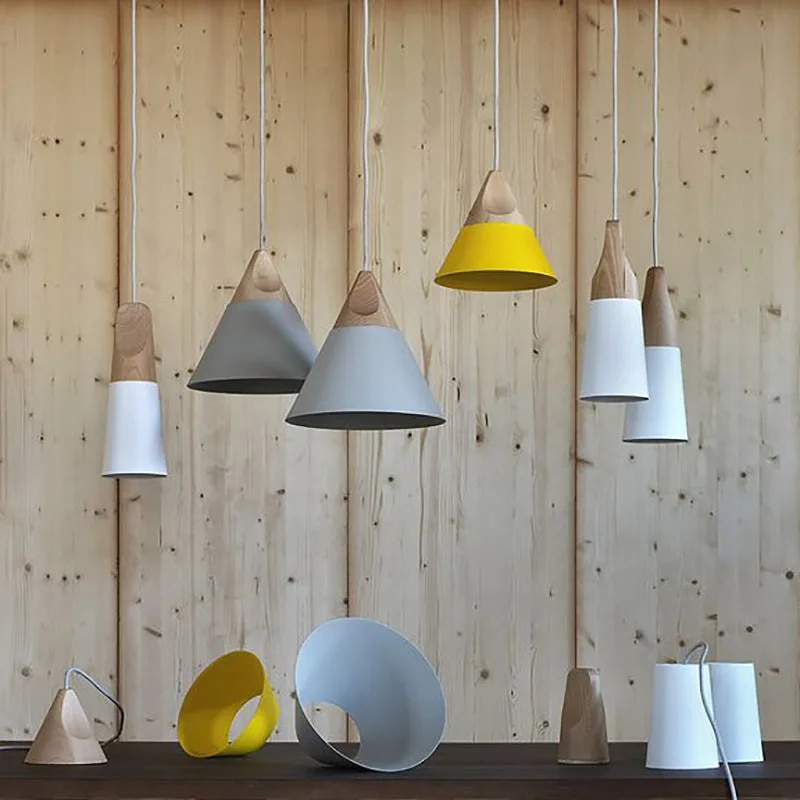 Wood Pendant lamp ceiling light