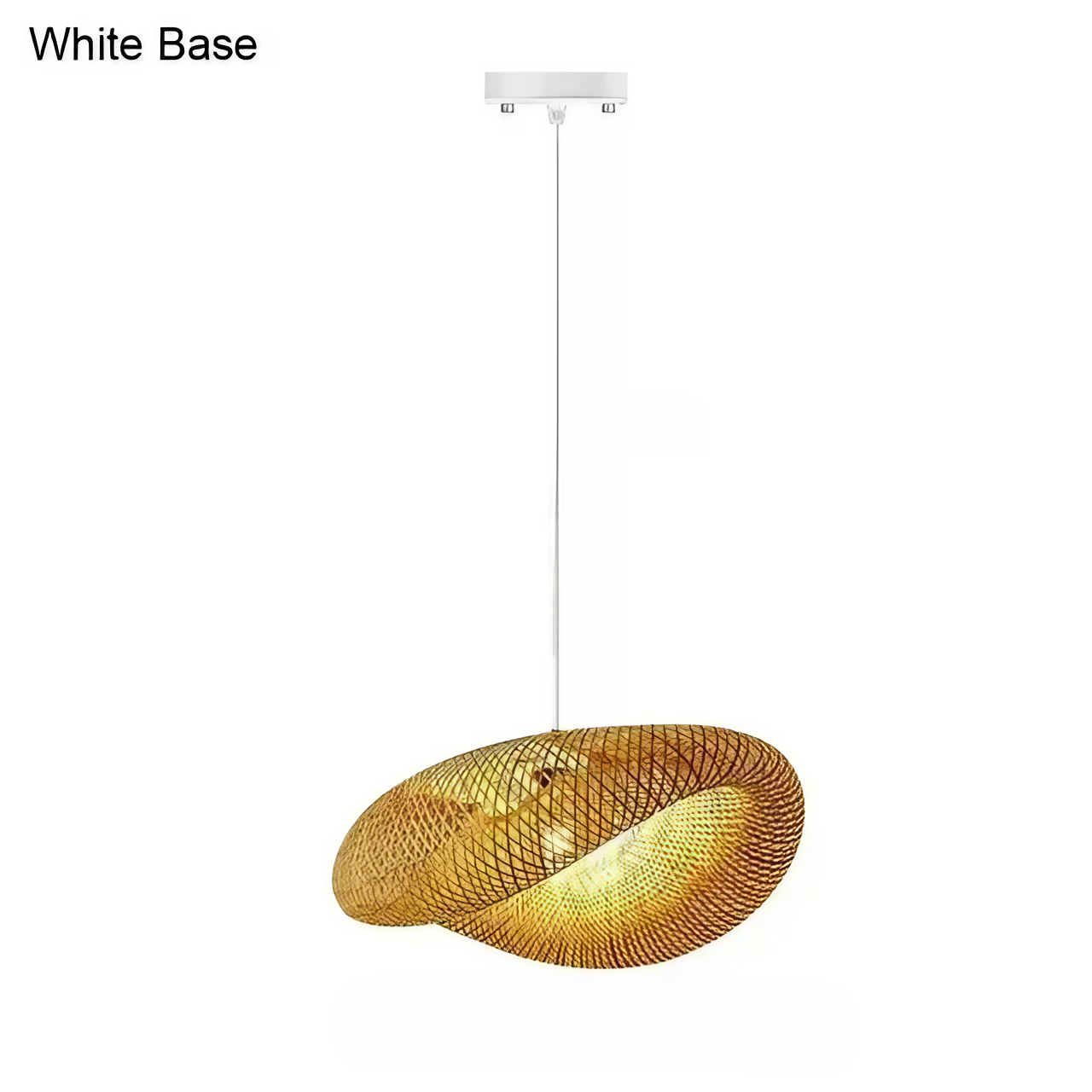 "Elara" Artisan Bamboo/Rattan Hand-Woven Ceiling Light -