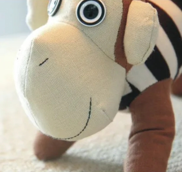 Fun Handmade Kids’ Cartoon Table Lamps – Soft Cotton Body Design. Choose between monkey or striped catebra