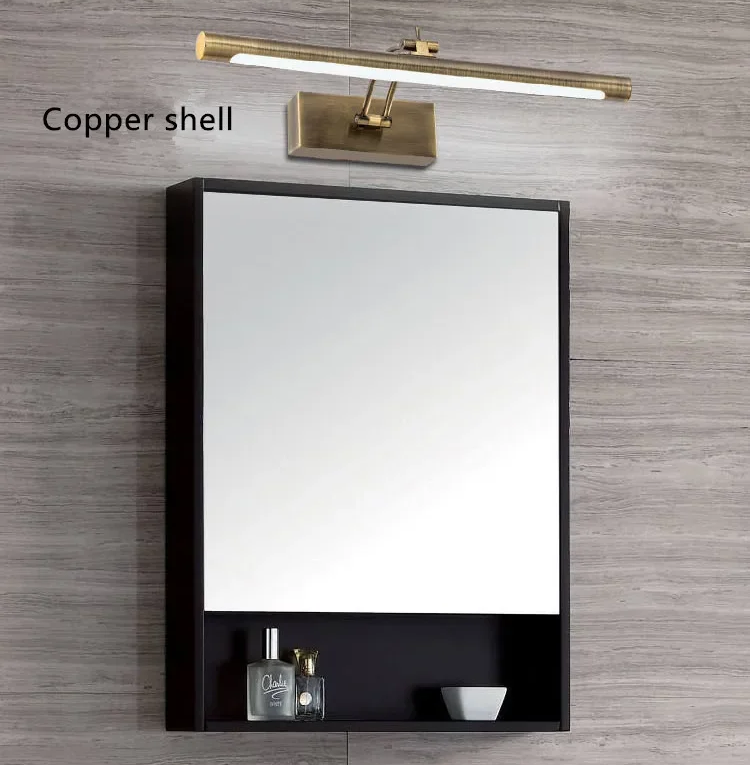 "Lumière" LED Accent Light in Bronze: Simulated Daylight Vanity Linear Wall Lighting
