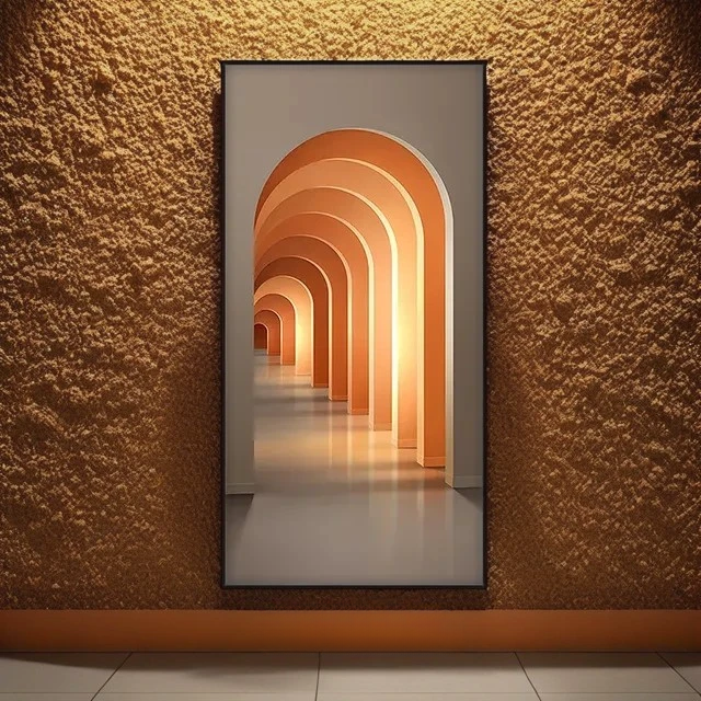 Minimalist Wall Light Art – Abstract Scenery with Ambient Lighting. Available in 3 sizes