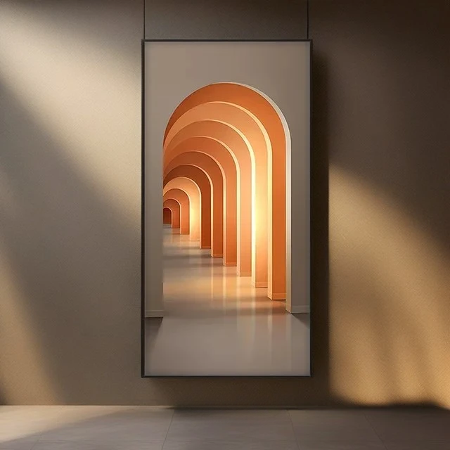Minimalist Wall Light Art – Abstract Scenery with Ambient Lighting. Available in 3 sizes
