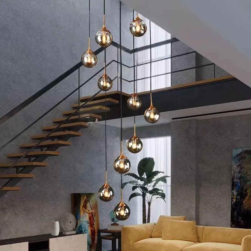 Modern Glass Ball Pendant Light