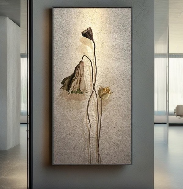 Elegant Floral Wall Light Art - 3D Illumination for Modern Interiors