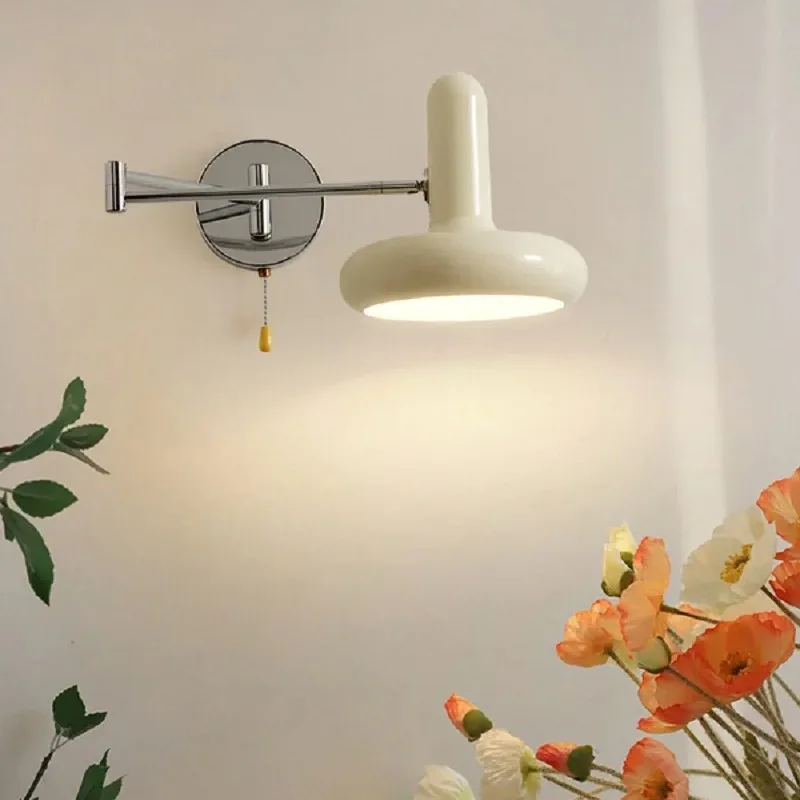 Bauhouse Retractable Adjustable Arm Study Wall Lamp