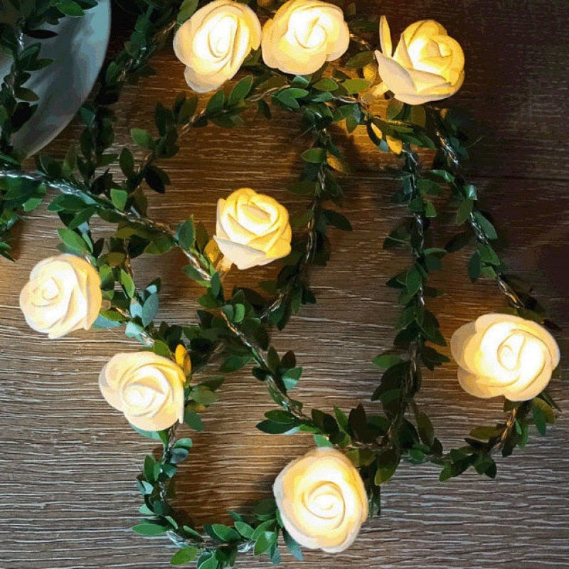 CP Enchanted Rose LED Garland