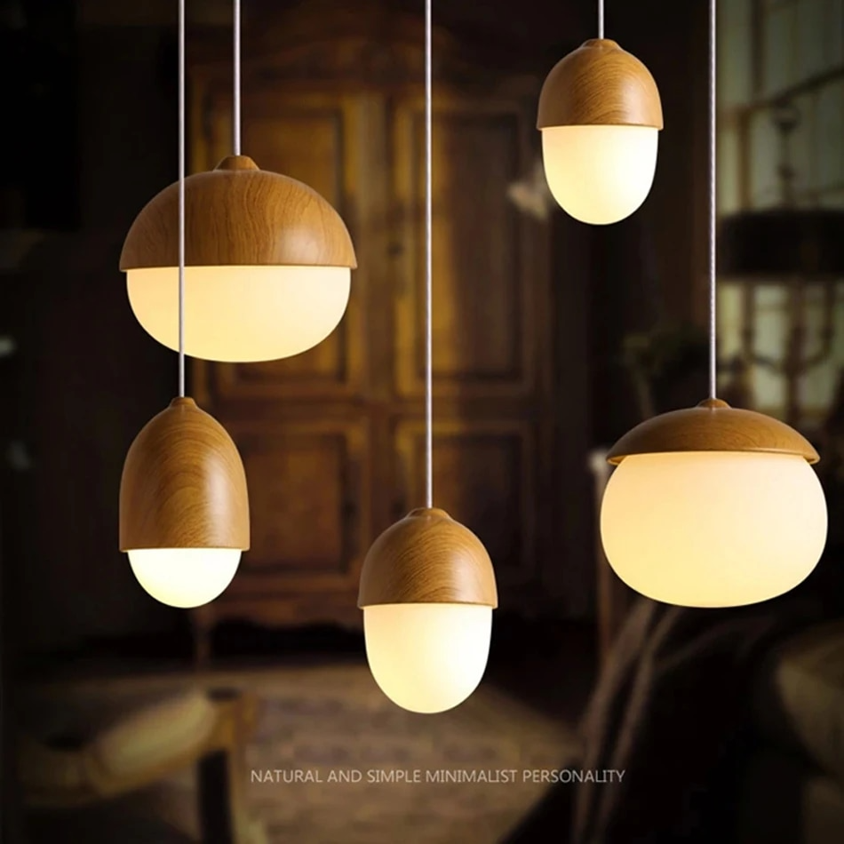 CP Vintage Pendant Lamp Wood