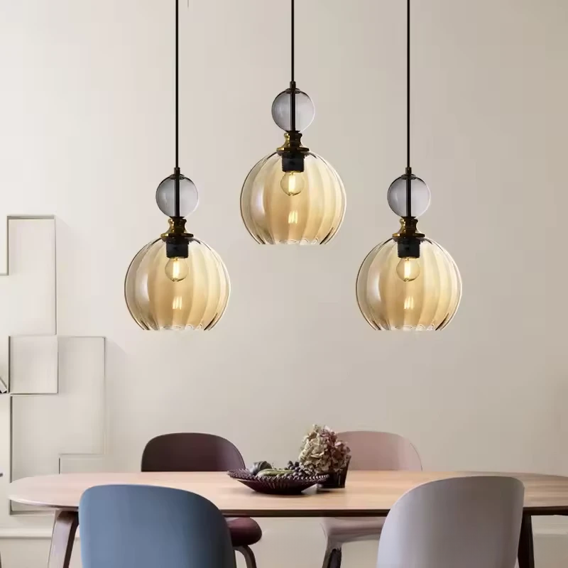 Vintage Glow Dual-Globe Pendant Lights – Colorful Elegance in Every Room
