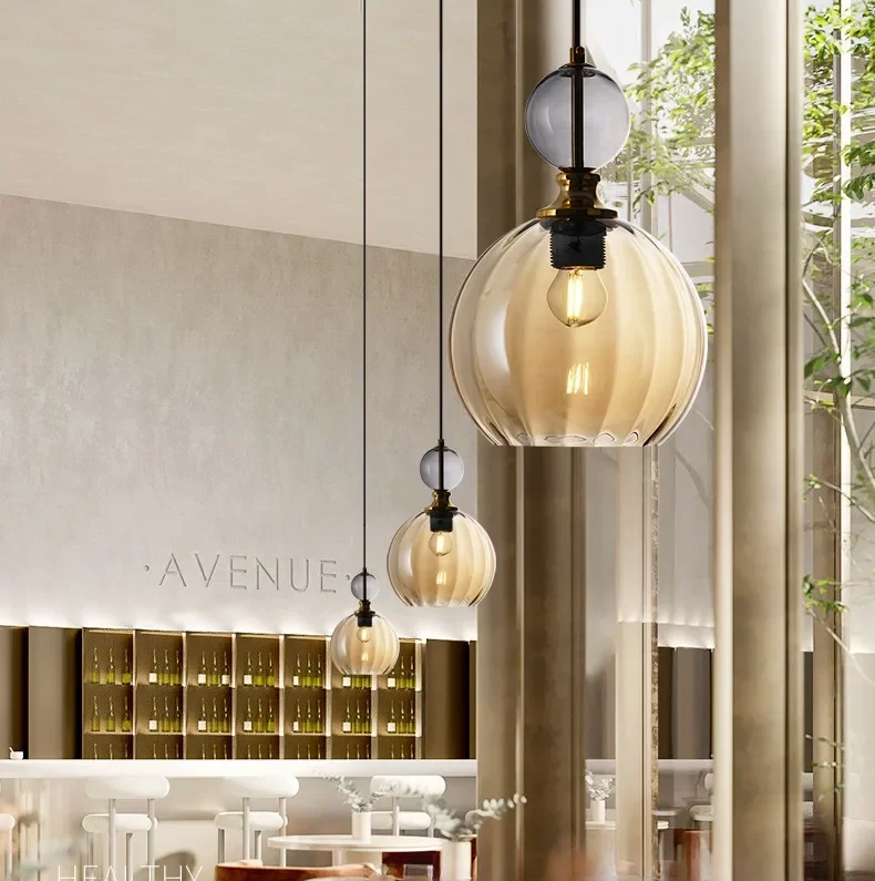 Vintage Glow Dual-Globe Pendant Lights – Colorful Elegance in Every Room