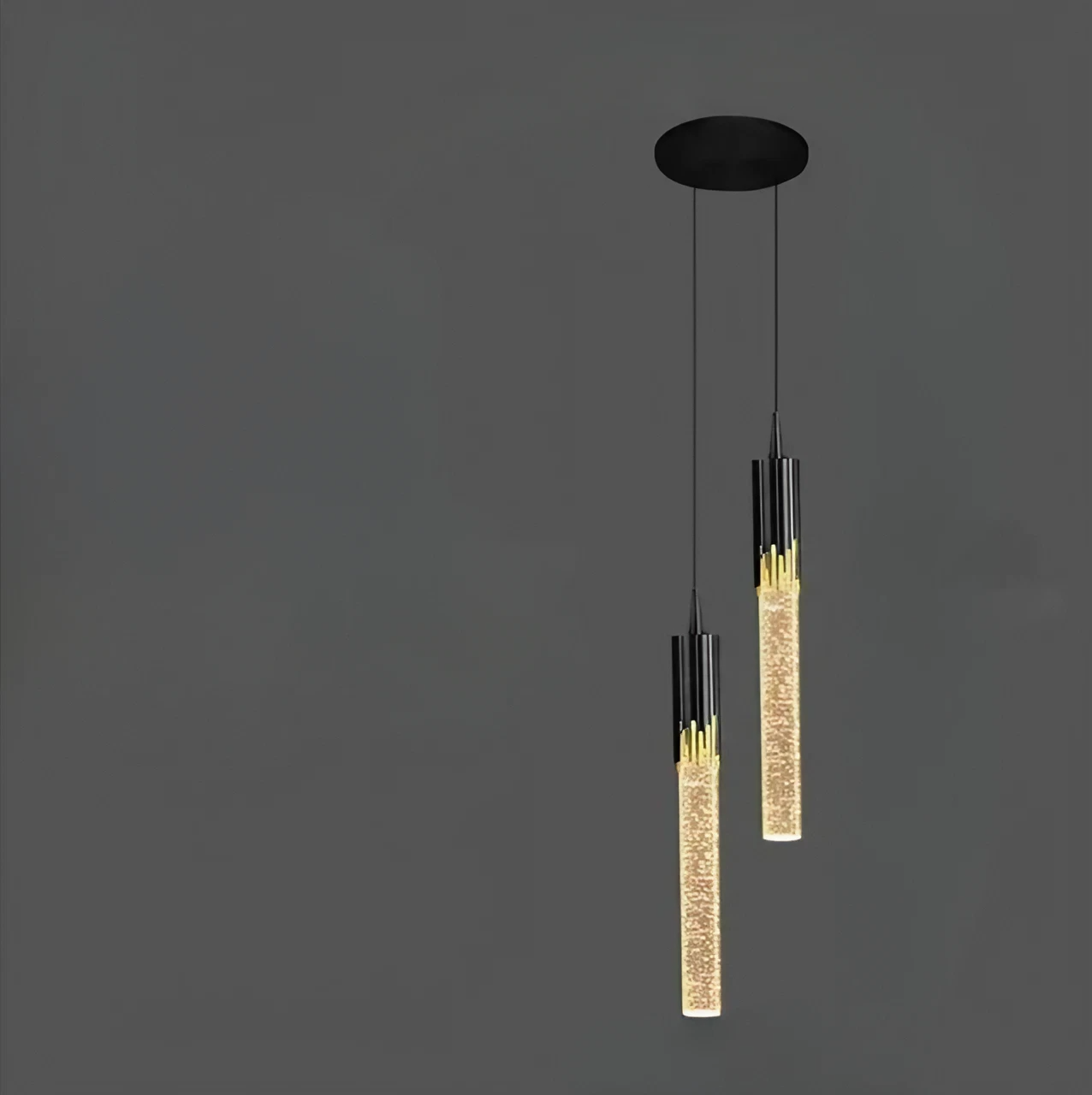 Modern Crystal tube Pendant Lamp