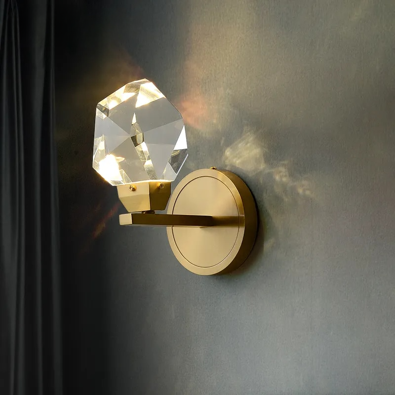 Modern Luxury Crystal LED Wall Lamp