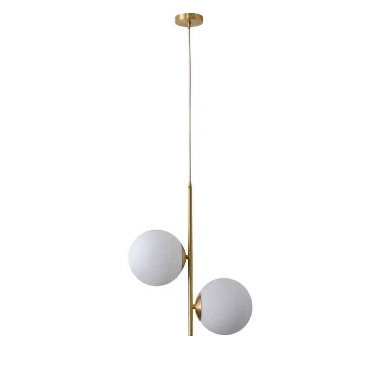 Contemporary White Matte Finish Glass Ball Pendant Ceiling Light in 2 Colors