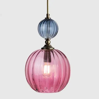 Vintage Glow Dual-Globe Pendant Lights – Colorful Elegance in Every Room