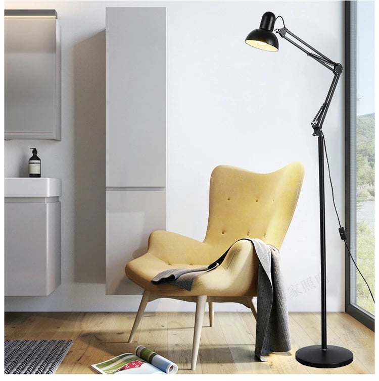 PopArt Lighting Series: Modern in Vibrant Color Options Floor Lamp with Adjustable Arm