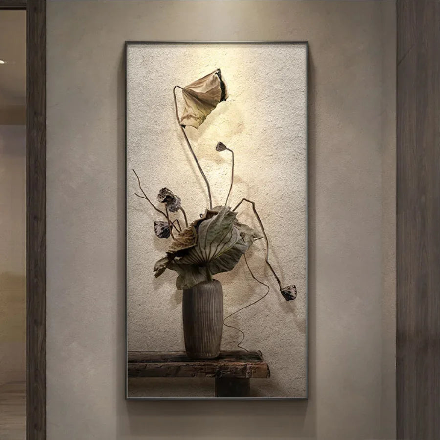 Elegant Lotus Leaf Wall Light Art - 3D Illumination for Modern Interiors. Available in 3 sizes