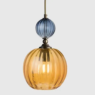 Vintage Glow Dual-Globe Pendant Lights – Colorful Elegance in Every Room