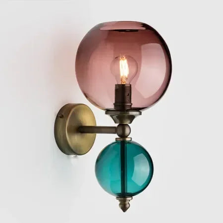 Vintage Glow Dual-Globe Wall Sconces – Colorful Elegance in Every Room