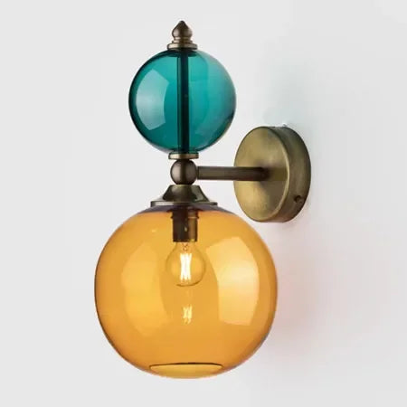 Vintage Glow Dual-Globe Wall Sconces – Colorful Elegance in Every Room