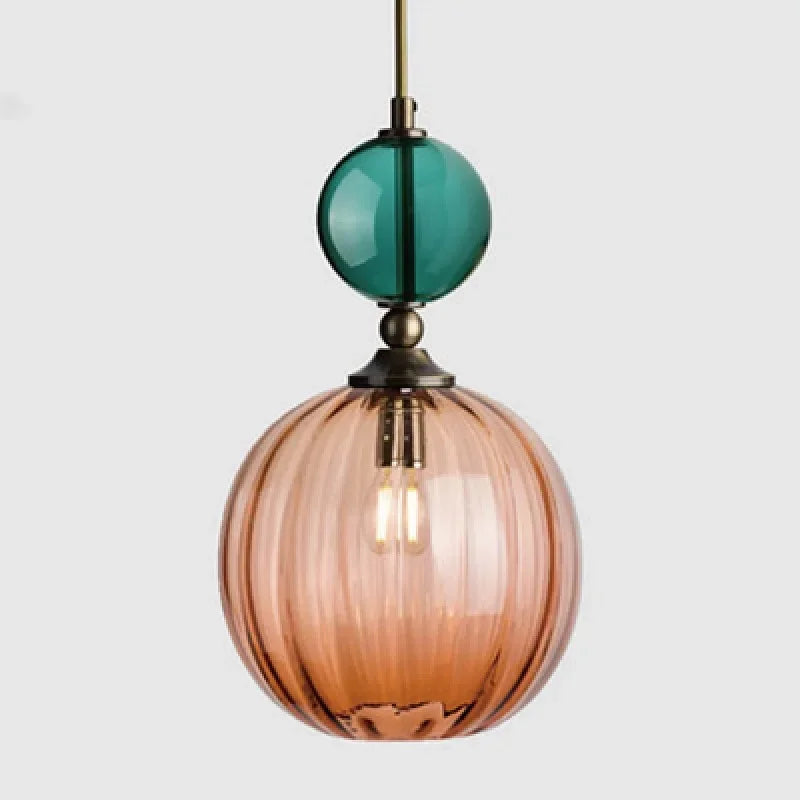 Vintage Glow Dual-Globe Pendant Lights – Colorful Elegance in Every Room