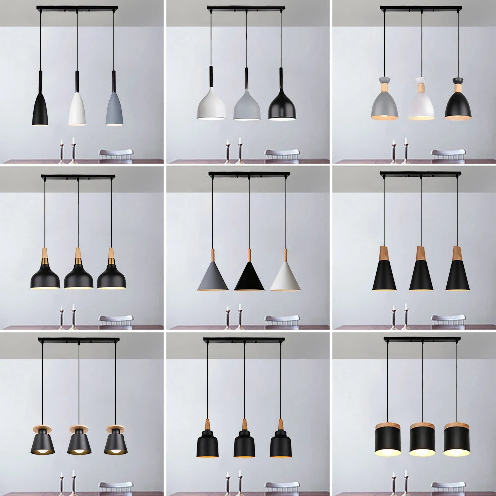 Modern 3 Heads Pendant Ceiling Lights Series