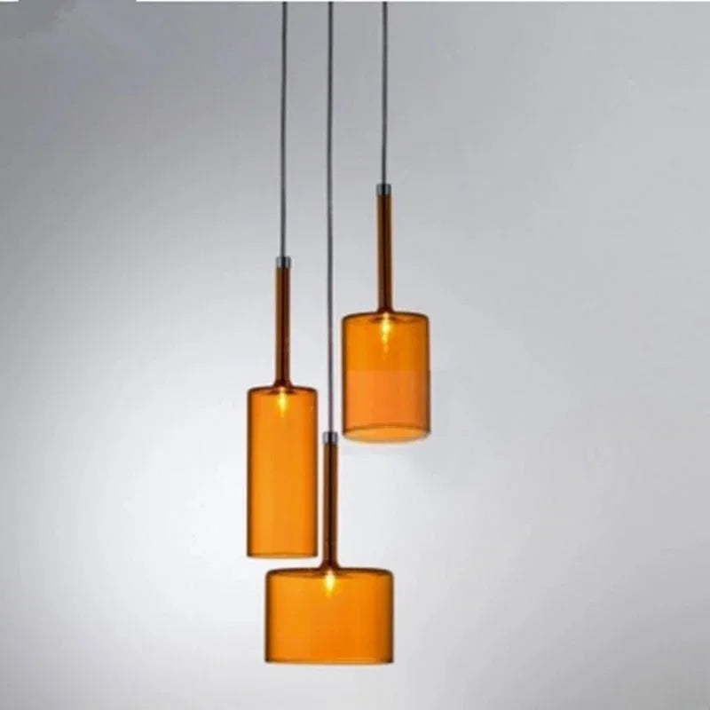 Italian Minimalist glass pendant light